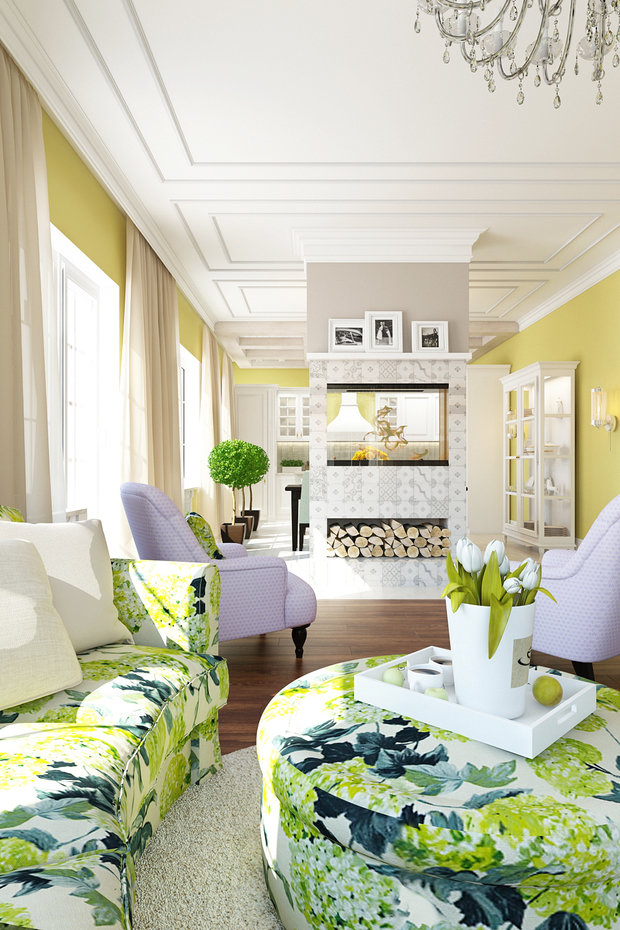 Фото из портфолио Дом в цветах – фотографии дизайна интерьеров на INMYROOM