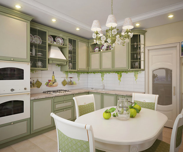 Фото из портфолио Оливковая кухня – фотографии дизайна интерьеров на INMYROOM