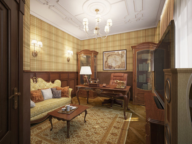 Фото из портфолио Интерьер кабинета – фотографии дизайна интерьеров на INMYROOM