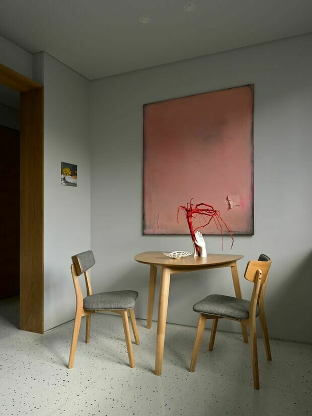 Фотография: Кухня и столовая в стиле Современный, Минимализм, Квартира, Проект дня, Калининград, Монолитный дом, 2 комнаты, 40-60 метров, Юлия Смышляева – фото на INMYROOM