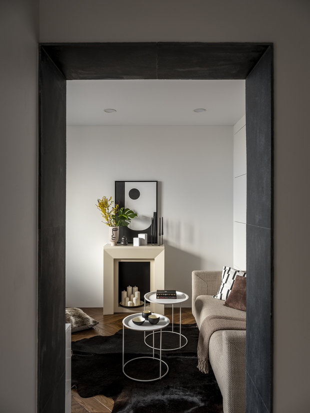 Фотография: Гостиная в стиле Современный, Минимализм, Малогабаритная квартира, Квартира, Проект недели, Санкт-Петербург, Алексей Иванов, Geometrium, 2 комнаты, до 40 метров, Александра Андриянова – фото на INMYROOM