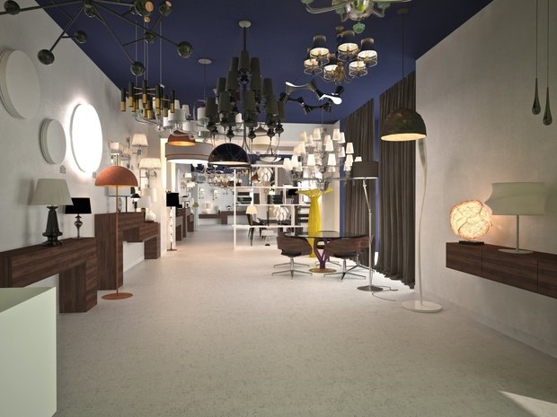 Фото из портфолио Концепция салона по продаже светильников. – фотографии дизайна интерьеров на INMYROOM