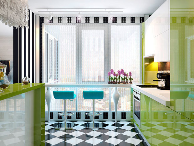 Фото из портфолио Квартира в стиле Энди Уорхола – фотографии дизайна интерьеров на INMYROOM