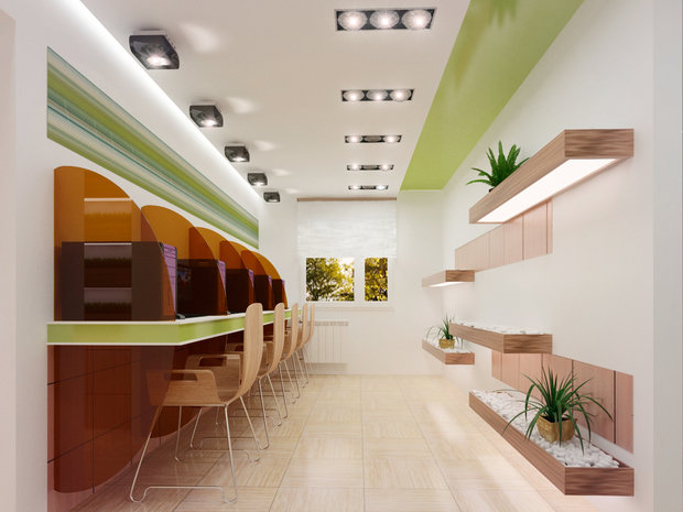 Фото из портфолио Интернет - кафе – фотографии дизайна интерьеров на INMYROOM