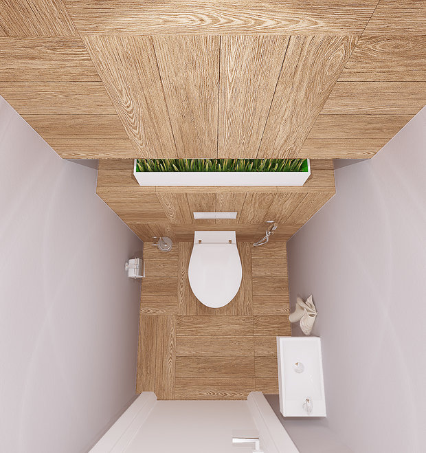 Фотография: Ванная в стиле Эко, Квартира, Проект недели, новостройка, Монолитный дом, 2 комнаты, 60-90 метров, Тюмень, Kaplun&Osipov – фото на INMYROOM