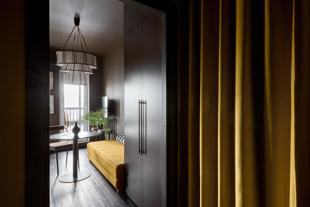 Фотография: Прихожая в стиле Современный, Эклектика, Малогабаритная квартира, Квартира, Студия, Проект дня, до 40 метров, Нина Симонова, Санкт-Петербруг – фото на INMYROOM