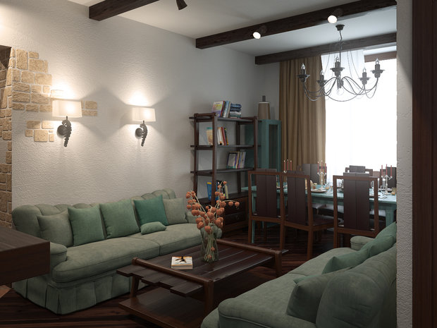 Фото из портфолио Квартира в Тосканском стиле – фотографии дизайна интерьеров на INMYROOM