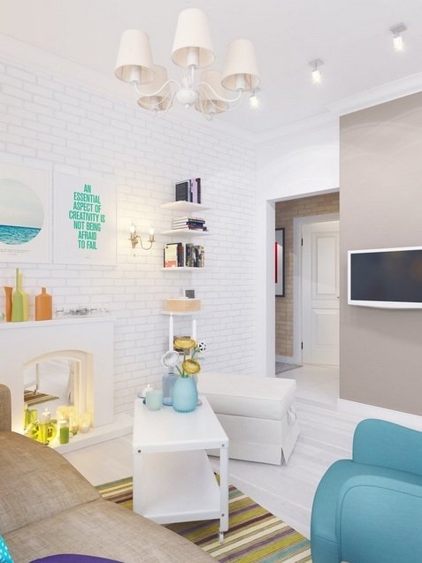 Фотография: Гостиная в стиле , Малогабаритная квартира, Квартира, Индустрия, События – фото на INMYROOM Фотография: Гостиная в стиле , Малогабаритная квартира, Квартира, Индустрия, События – фото на INMYROOM