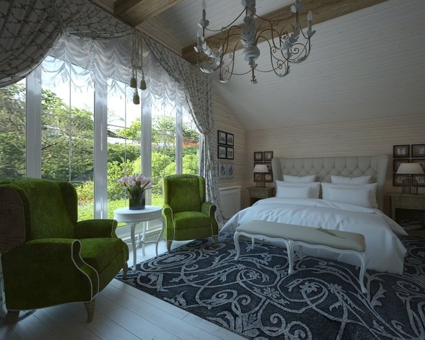 Фото из портфолио Сруб Прованс – фотографии дизайна интерьеров на INMYROOM