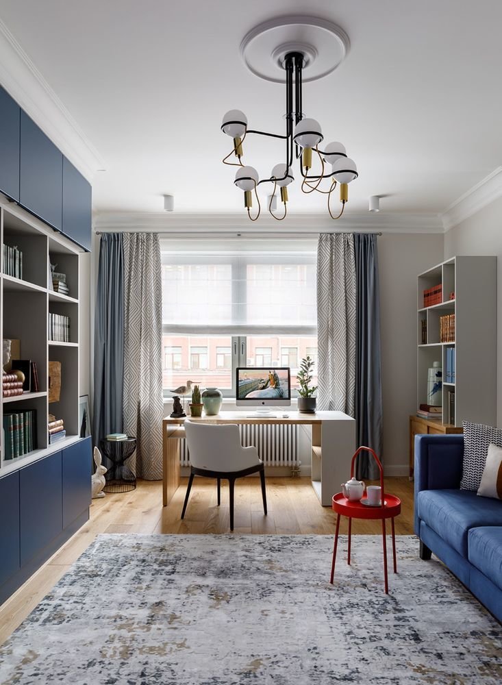 Фотография: Гостиная в стиле Современный, Квартира, Проект дня, Санкт-Петербург, 3 комнаты, Более 90 метров, Людмила Розводовская – фото на INMYROOM