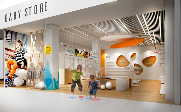 Фото из портфолио Baby store – фотографии дизайна интерьеров на INMYROOM