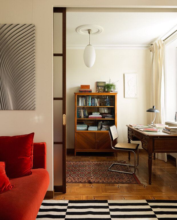 Фотография: Кабинет в стиле Классический, Эклектика, Квартира, Проект недели, Москва, 4 и больше, 60-90 метров, Ольга Комарова – фото на INMYROOM