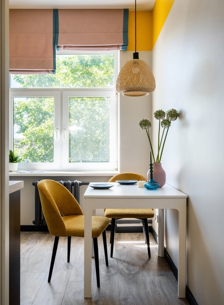 Фотография: Кухня и столовая в стиле Современный, Квартира, Проект недели, Москва, Хрущевка, 3 комнаты, 40-60 метров, II-14, Лидия Напреенко – фото на INMYROOM Фотография: Кухня и столовая в стиле Современный, Квартира, Проект недели, Москва, Хрущевка, 3 комнаты, 40-60 метров, II-14, Лидия Напреенко – фото на INMYROOM