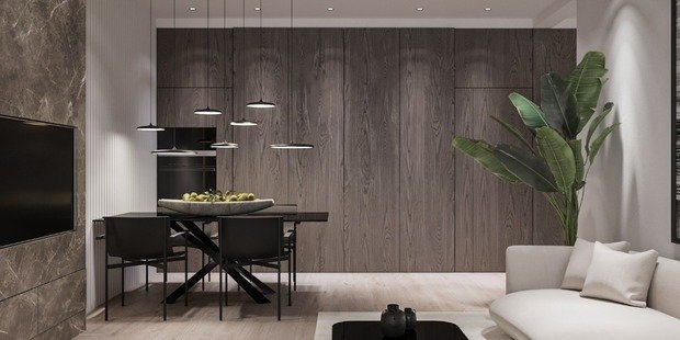 Фото из портфолио Дизайн квартиры в Ялте – фотографии дизайна интерьеров на INMYROOM
