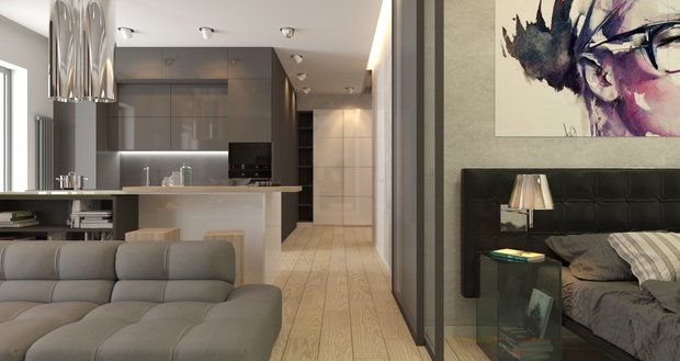 Фото из портфолио Квартира для ITишника – фотографии дизайна интерьеров на INMYROOM