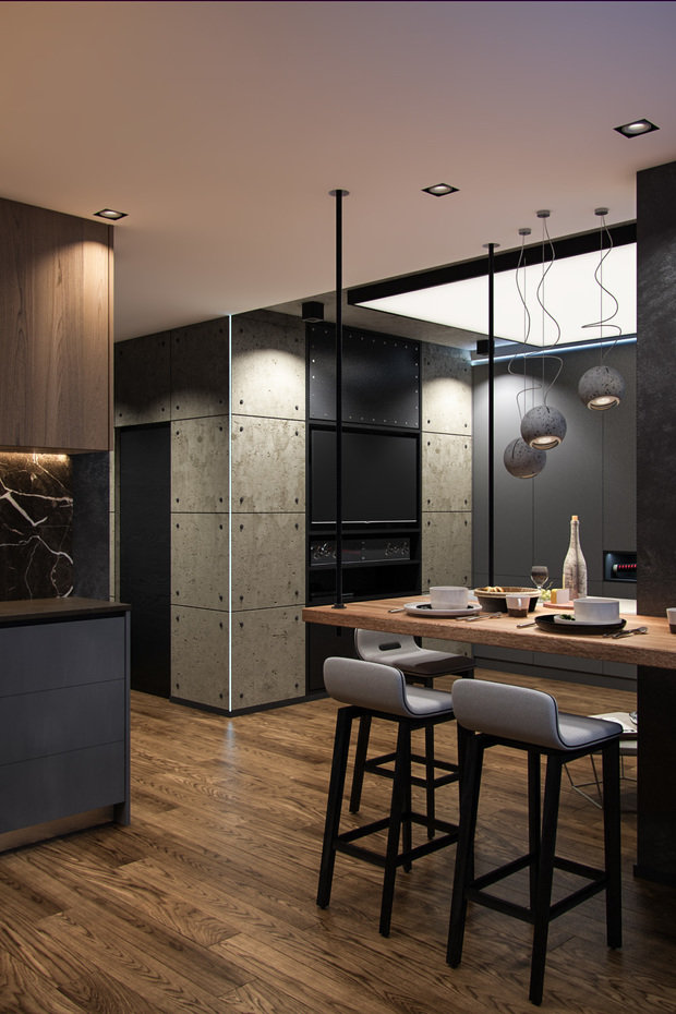 Фото из портфолио Студия для Бэтмана – фотографии дизайна интерьеров на INMYROOM