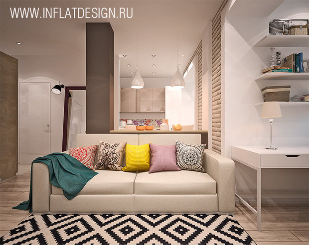 Фото из портфолио Студия на улице Строителей – фотографии дизайна интерьеров на INMYROOM
