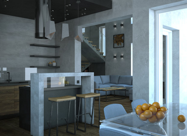 Фото из портфолио Дом в стиле минимализм – фотографии дизайна интерьеров на INMYROOM