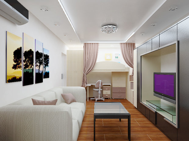 Фото из портфолио Однушка в химках – фотографии дизайна интерьеров на INMYROOM