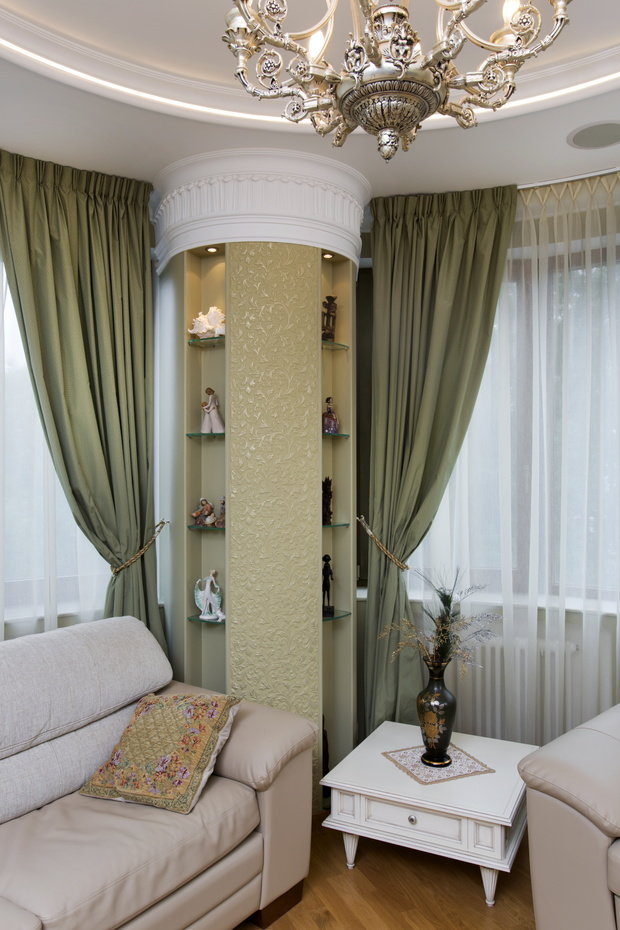 Фотография: Гостиная в стиле Классический, Квартира, Дома и квартиры, Проект недели – фото на INMYROOM