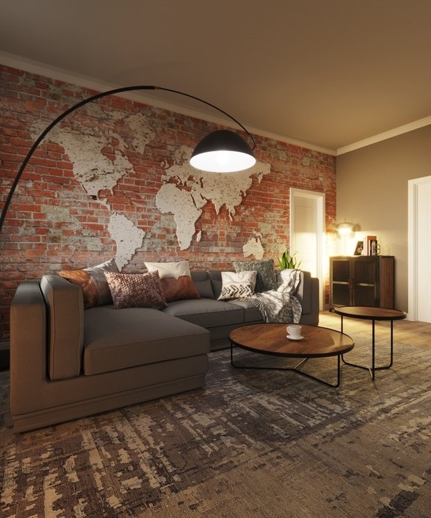 Фото из портфолио Гостиная в стиле лофт – фотографии дизайна интерьеров на INMYROOM