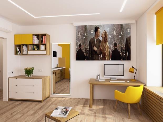 Фото из портфолио 30 м² ЖК Савеловский Сити – фотографии дизайна интерьеров на INMYROOM