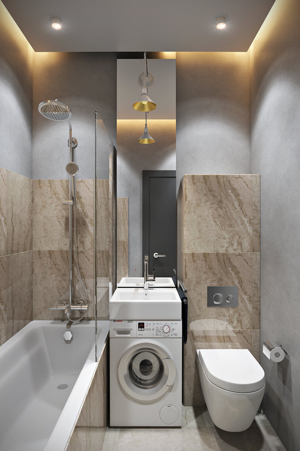 Фото из портфолио Компакт-LOFT на Шаумяна – фотографии дизайна интерьеров на INMYROOM