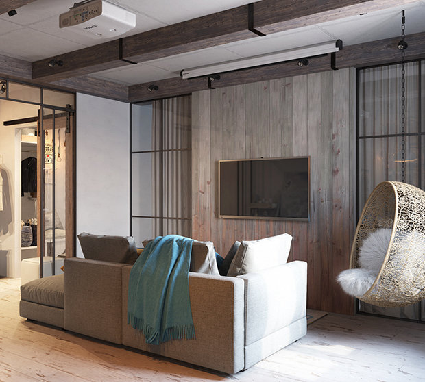 Фото из портфолио Loft для небольшой квартиры. – фотографии дизайна интерьеров на INMYROOM