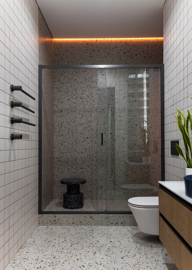 Фотография: Ванная в стиле Современный, Квартира, Проект дня, Москва, 4 и больше, Более 90 метров, Фестиваль-Парк 2, Екатерина Шевелева – фото на INMYROOM