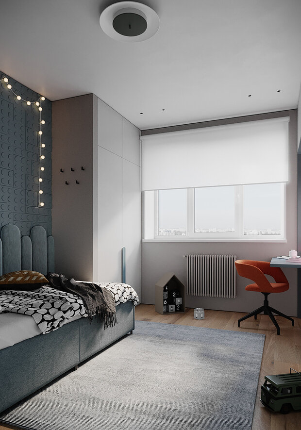 Фотография: Детская в стиле Современный, Квартира, Проект недели, Москва, 3 комнаты, 60-90 метров, Buro DA, Анастасия Калинина, Дарья Митина – фото на INMYROOM