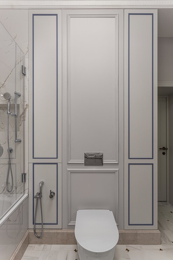 Фотография: Ванная в стиле Классический, Современный, Квартира, Проект недели, Москва, Кирпичный дом, 2 комнаты, 40-60 метров, Poshinteriors, Светлана Миронова – фото на INMYROOM