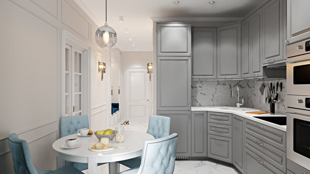 Фото из портфолио Перепланировка для однокомнатной квартиры в Сколкове – фотографии дизайна интерьеров на INMYROOM