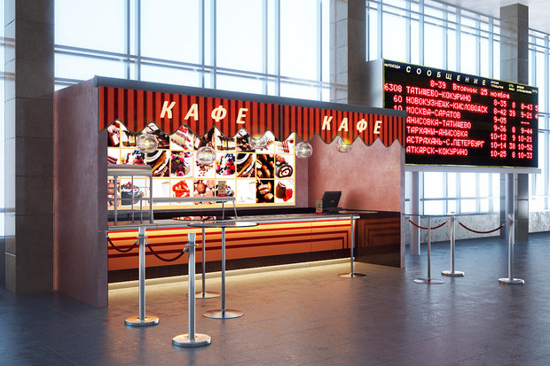 Фото из портфолио кафе на Белорусском вокзале  – фотографии дизайна интерьеров на INMYROOM