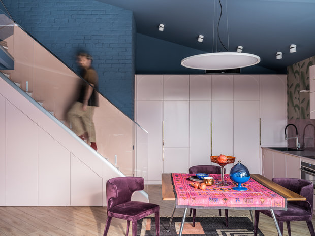 Фотография: Кухня и столовая в стиле Эклектика, Квартира, Проект недели, Краснодар, 3 комнаты, Более 90 метров, Aldo&Aldo, Ярослав Алдошин, Елена Алдошина – фото на INMYROOM