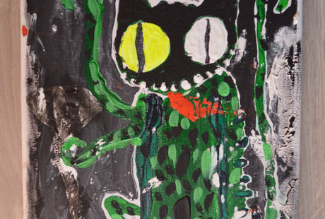 Green cat