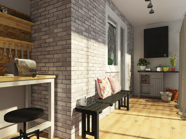 Фотография: Балкон, Терраса в стиле Лофт, Эклектика, Квартира, Дома и квартиры, IKEA, Проект недели – фото на INMYROOM