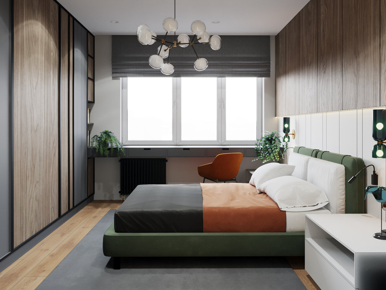 Фотография: Спальня в стиле Современный, Квартира, Проект дня, Минск, 3 комнаты, Ирина Горячко – фото на INMYROOM