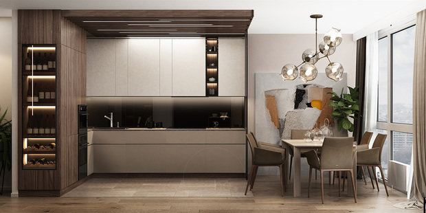 Фото из портфолио Hoffmann Apartment – фотографии дизайна интерьеров на INMYROOM