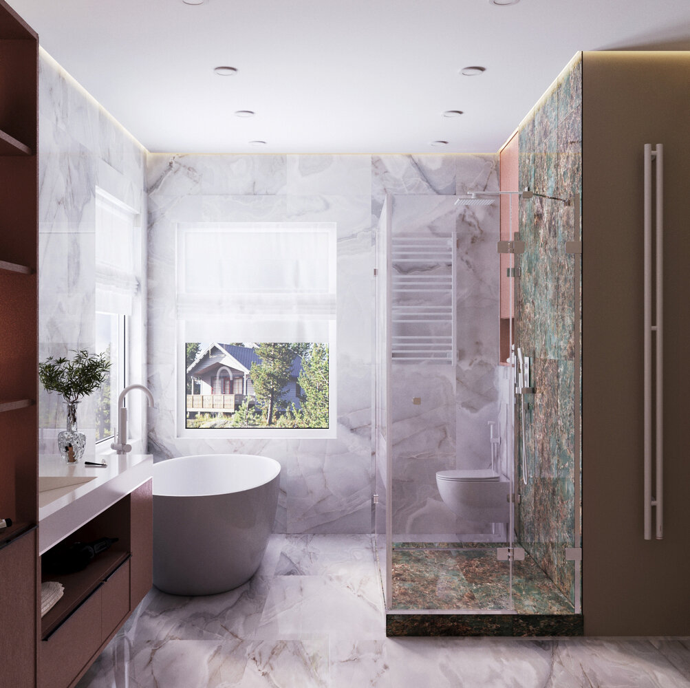 Фото из портфолио Санузел в загородном доме 1 – фотографии дизайна интерьеров на INMYROOM Фото из портфолио Санузел в загородном доме 1 – фотографии дизайна интерьеров на INMYROOM