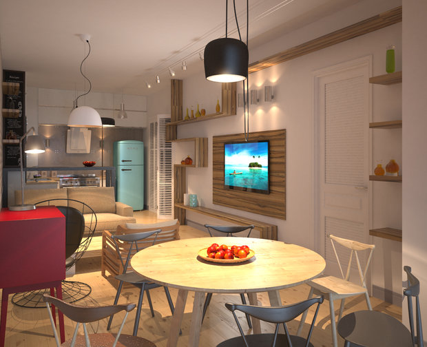 Фото из портфолио Современное жилье для семьи с собакой – фотографии дизайна интерьеров на INMYROOM