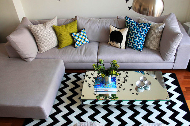 Фотография: Гостиная в стиле Скандинавский, Современный, Декор интерьера, Дизайн интерьера, Цвет в интерьере – фото на INMYROOM