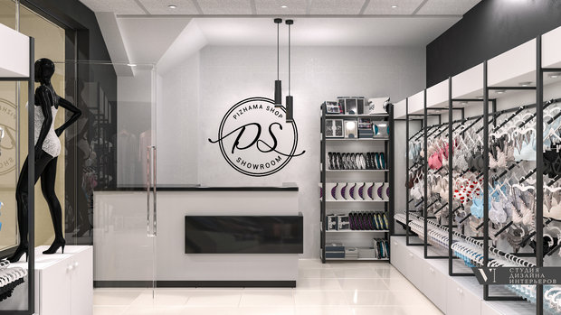 Фото из портфолио Магазин "Pizhama shop" – фотографии дизайна интерьеров на INMYROOM
