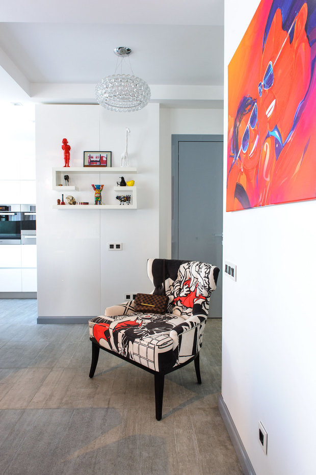 Фотография: Мебель и свет в стиле Лофт, Квартира, Дома и квартиры, Проект недели, Поп-арт – фото на INMYROOM