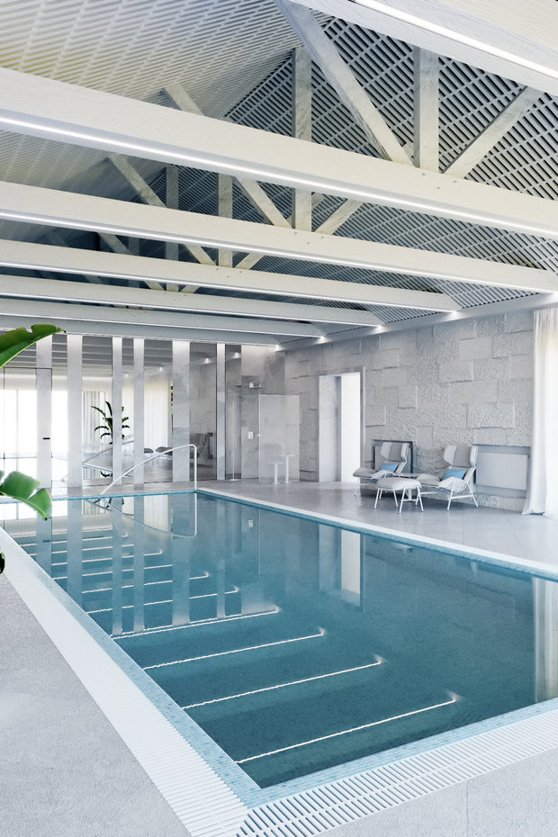 Фото из портфолио Частный Бассейн. (Вариант-1) – фотографии дизайна интерьеров на INMYROOM