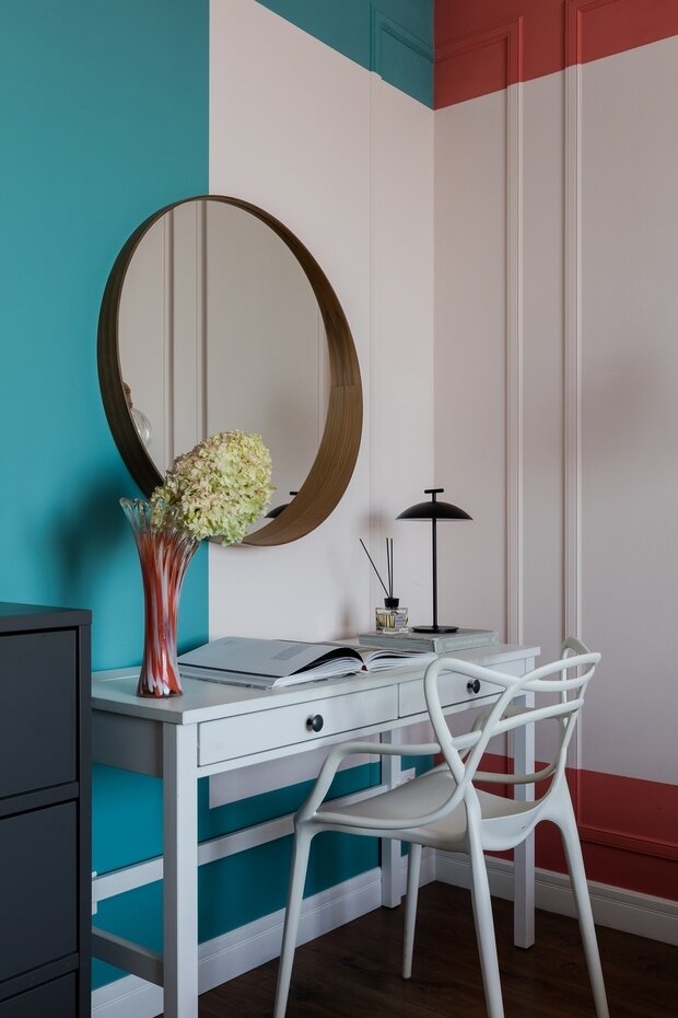 Фотография: Спальня в стиле Современный, Эклектика, Квартира, Проект дня, Санкт-Петербург, 3 комнаты, Более 90 метров, VizDiz, Илона Ореховская – фото на INMYROOM