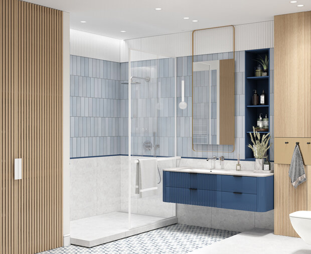 Фотография: Ванная в стиле Современный, Квартира, Проект дня, Москва, OM Design, 4 и больше, Более 90 метров – фото на INMYROOM
