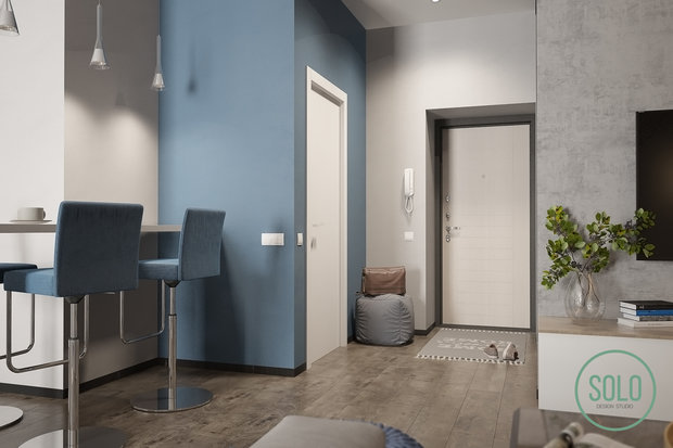 Фото из портфолио White&Blue – фотографии дизайна интерьеров на INMYROOM