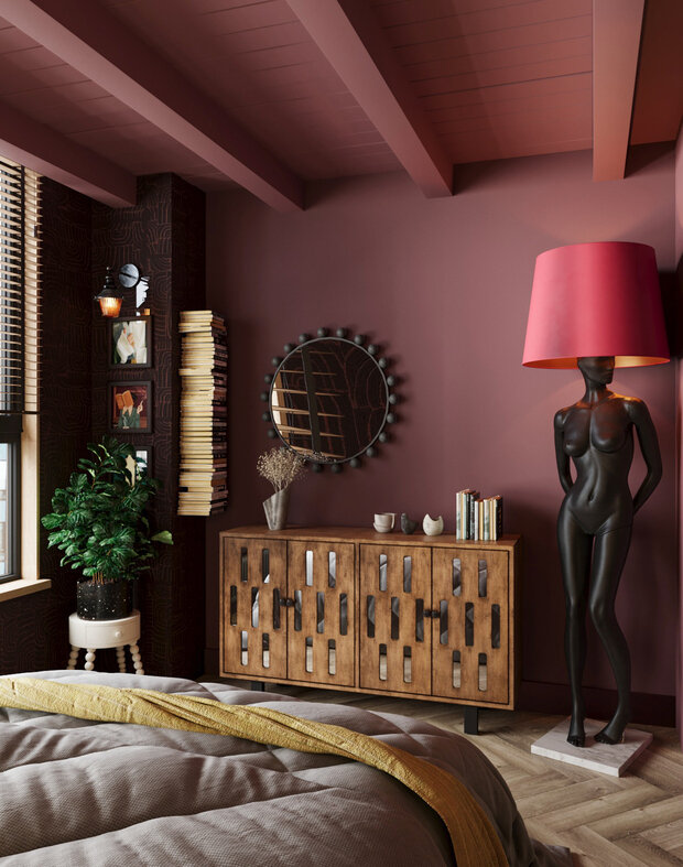 Фотография: Спальня в стиле Современный, Эклектика, Квартира, Проект дня, Москва, 1 комната, 40-60 метров, современный с элементами эклектики, фото интерьера, дизайн интерьера фото – фото на INMYROOM