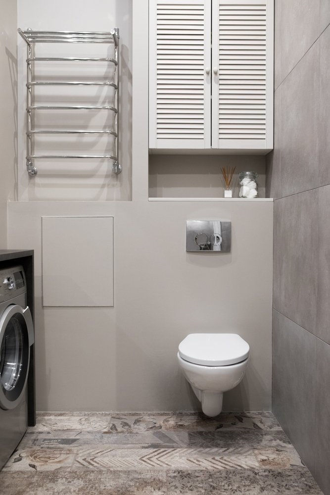 Фотография: Ванная в стиле Современный, Квартира, Минимализм, Проект недели, Санкт-Петербург, 2 комнаты, 40-60 метров, Ольга Артемова – фото на INMYROOM