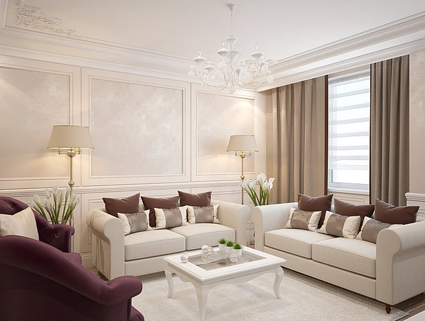 Фото из портфолио Квартира на 20-м этаже – фотографии дизайна интерьеров на INMYROOM